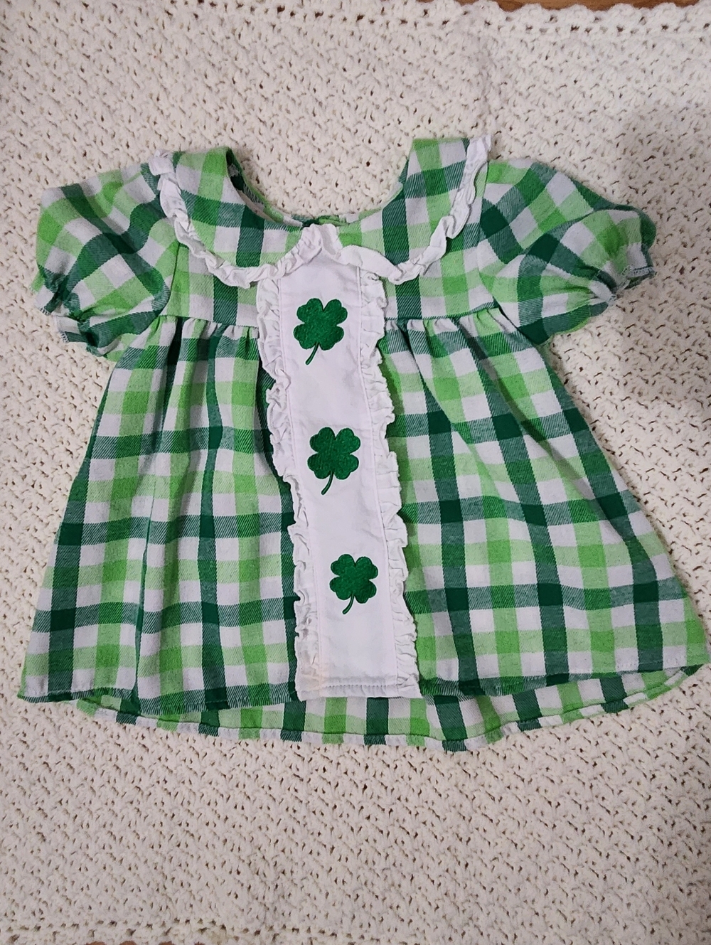 24mo Marie Nicole St Patricks Day Plaid Dress